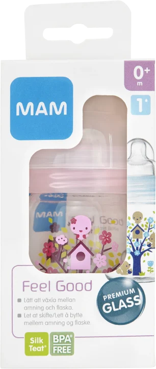 MAM Feel Good nappflaska glas 170 ml Mam