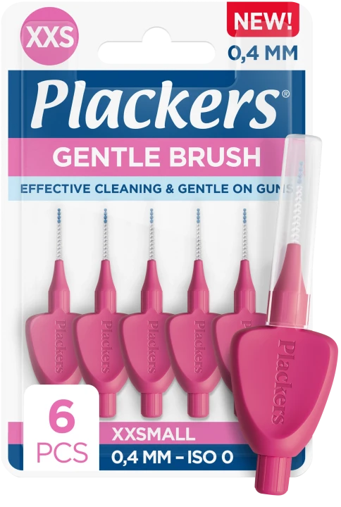 Plackers Gentle Brush 0,4 mm 6st Plackers