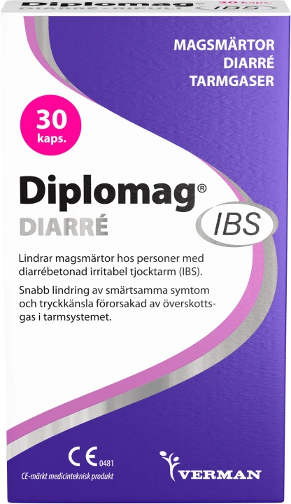 Diplomag IBS Diarré Kapslar 30 st Diplomag