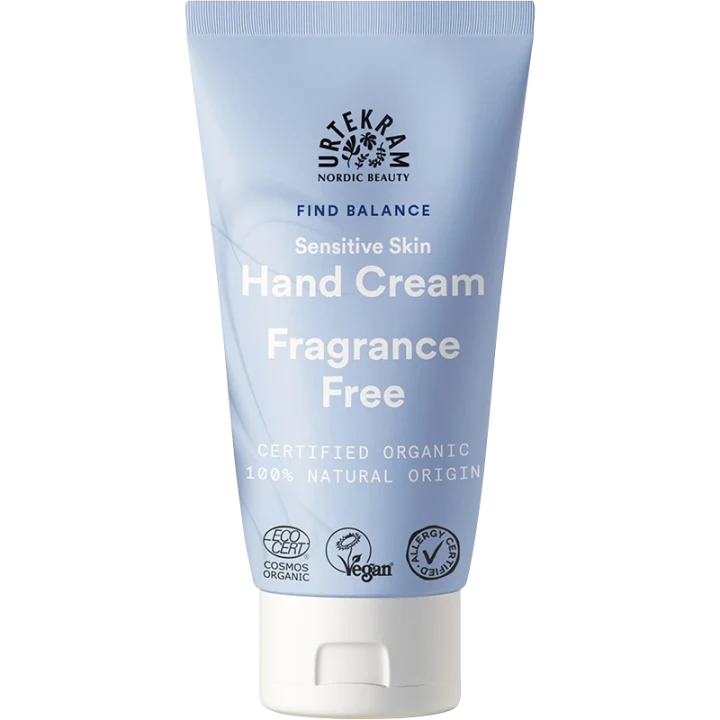Urtekram Find Balance Fragrance Free Hand Cream 75 ml Urtekram