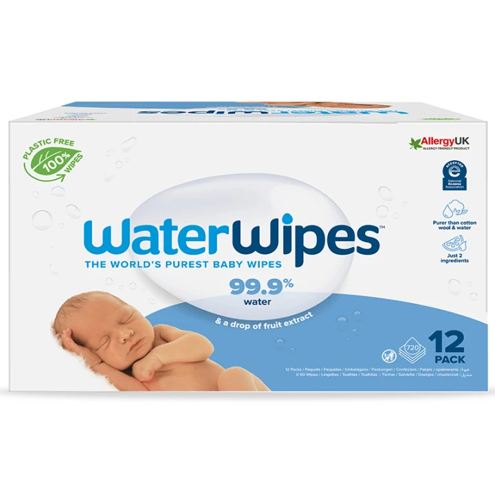WaterWipes Biodegradable BabyWipes 12x60 st WaterWipes