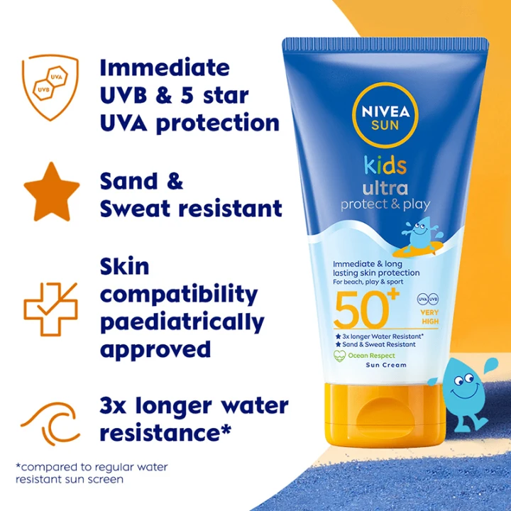 Nivea Sun Kids Ultra Protect & Play SPF 50+, 150 ml Nivea