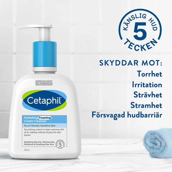 Cetaphil Hydrating Foaming Cream Cleanser 236 ml Cetaphil