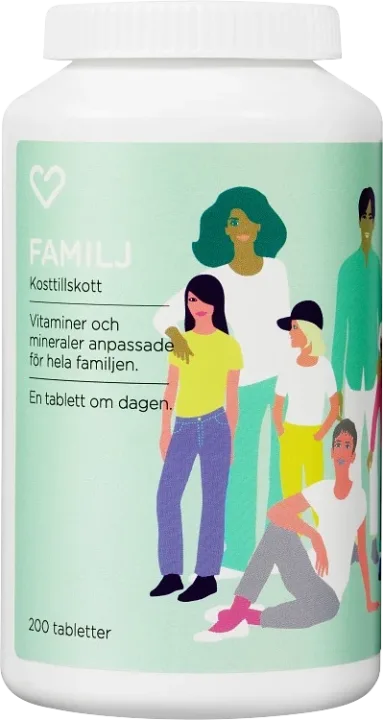 Hjärtats Multivitamin Familj 200 st Hjärtats