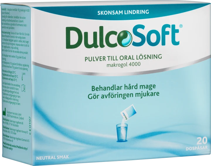 DulcoSoft pulver till oral lösning dospåse 20 st Dulcosoft