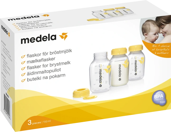Medela Bröstmjölksflaska 150 ml 3-pack Medela