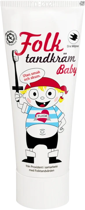 Folktandkräm Baby Utan smak och skum 50 ml Folktandkräm