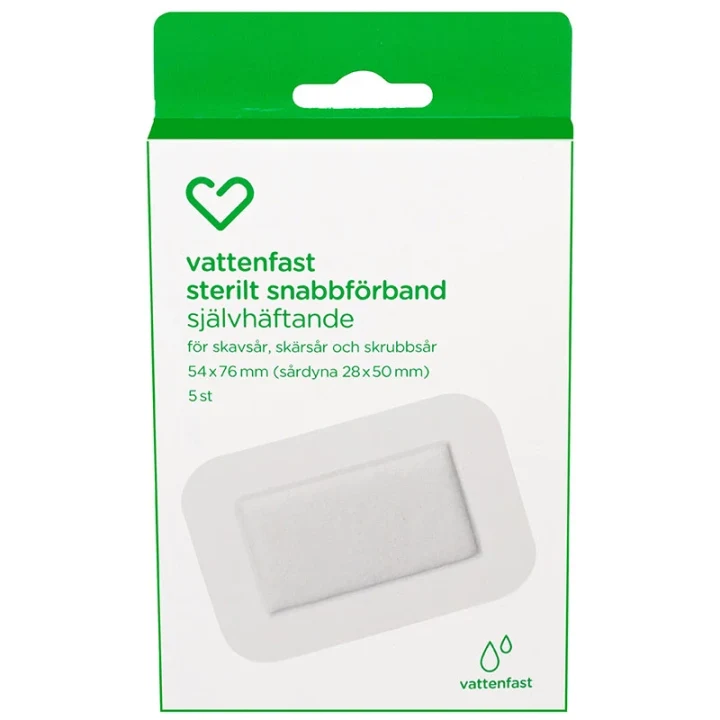 Hjärtats Sterilt Snabbförband Vattenfast 5 st Hjärtats