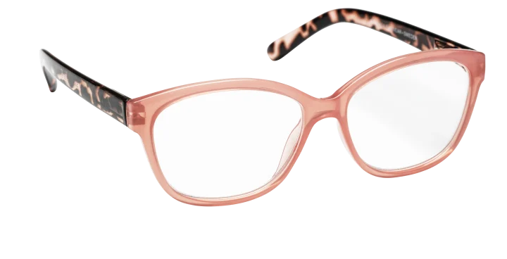 Haga Sala Rose/Transparent Havana Läsglasögon 1par +2.0 Haga Optik
