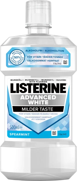 Listerine Milder Taste Advanced White Munskölj 500 ml Listerine