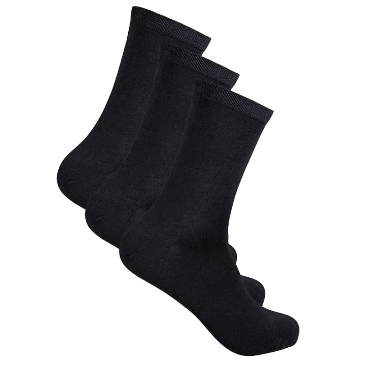 Life Wear Bambustrumpa med Komfortresår 3-pack Svart 43-45 Life Wear