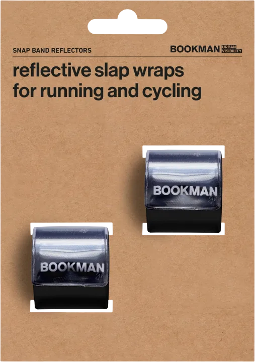 Bookman Snap Band Reflectors Black 2-pack Bookman