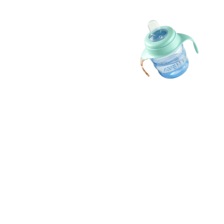 Philips Avent Easy Sip Pipmugg 6 mån+ Blå/Grön 200 ml Philips Avent
