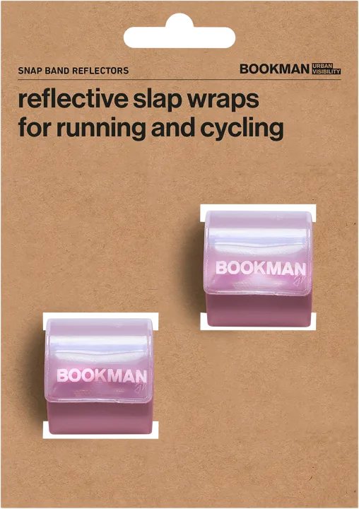 Bookman Snap Band Reflectors Pink 2-pack Bookman
