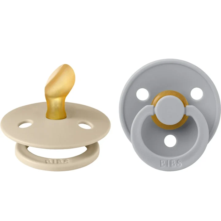 BIBS Colour Latex Anatomical Vanilla/Cloud 2-pack Size 1 Bibs