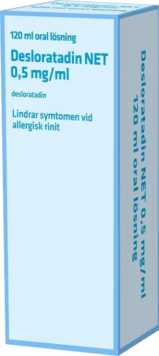 Desloratadin NET Oral lösning 0,5mg/ml Flaska, 120ml Desloratadin NET