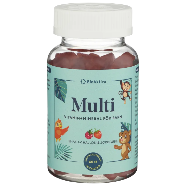 Bioaktiva Multi Vitamin+Mineral för Barn 60 st Bioaktiva