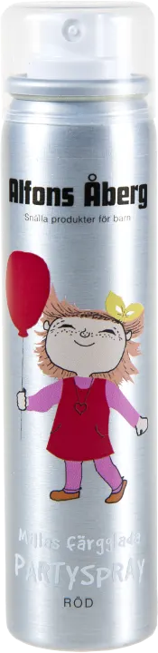 Millas färgglada partyspray 80 ml Alfons åberg