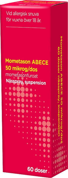 Mometason ABECE Nässpray suspension 50 µg/dos 60 doser ABECE