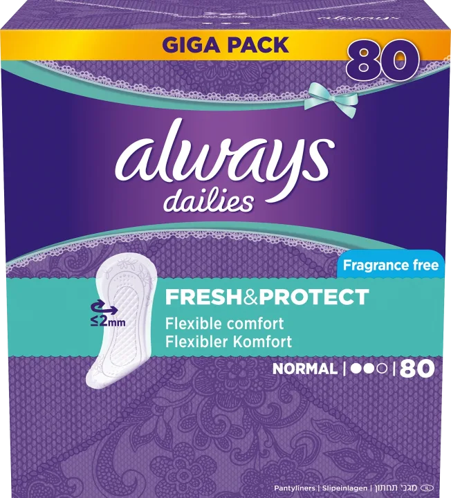 Always Dailies Fresh & Protect Trosskydd 80 st Always