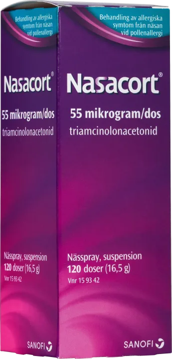 Nasacort nässpray suspension 55 µg/dos 120 doser Nasacort