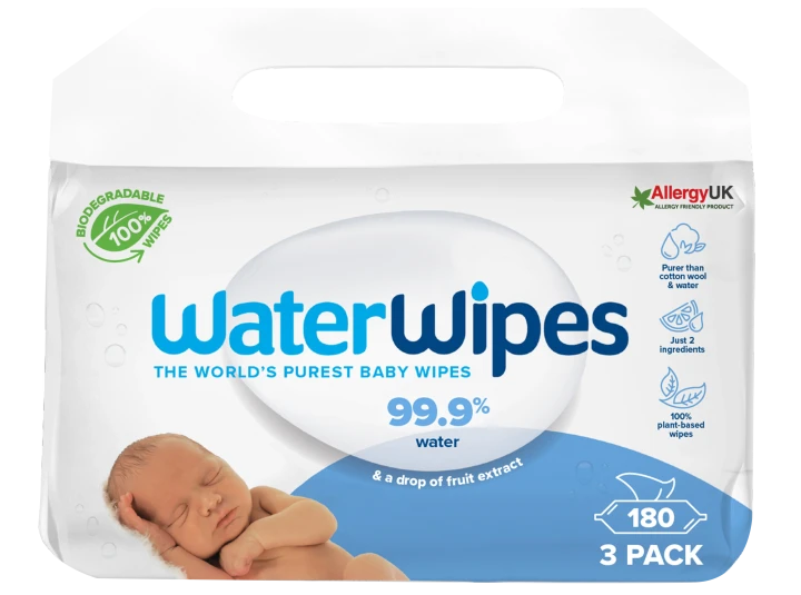WaterWipes Biodegradable BabyWipes 3x60 st WaterWipes