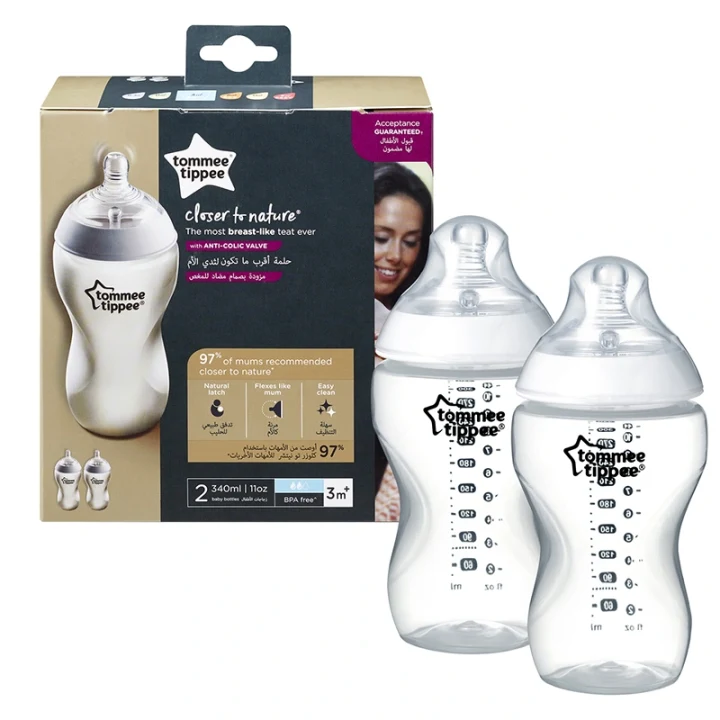 Tommee Tippee CTN 340 ml Nappflaska 2-pack Tommee Tippee