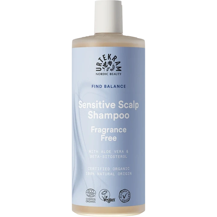 Urtekram Find Balance Fragrance Free Sensitive Scalp Shampoo 500 ml Urtekram