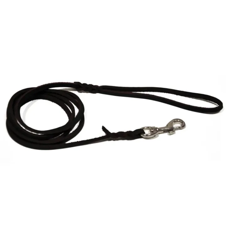 Dogman Koppel Läder Svart  6 mm x 180 cm Dogman