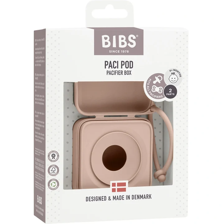 BIBS Pacifier Box Blush Bibs