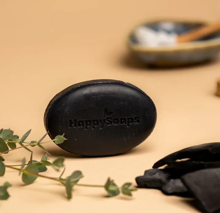 HappySoaps Facial Cleanser Charcoal and Eucalyptus 70 g HappySoaps