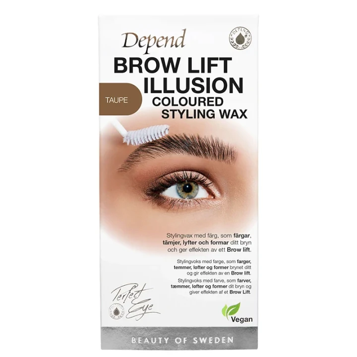 Depend Perfect Eye Brow Illusion Wax  Taupe Depend