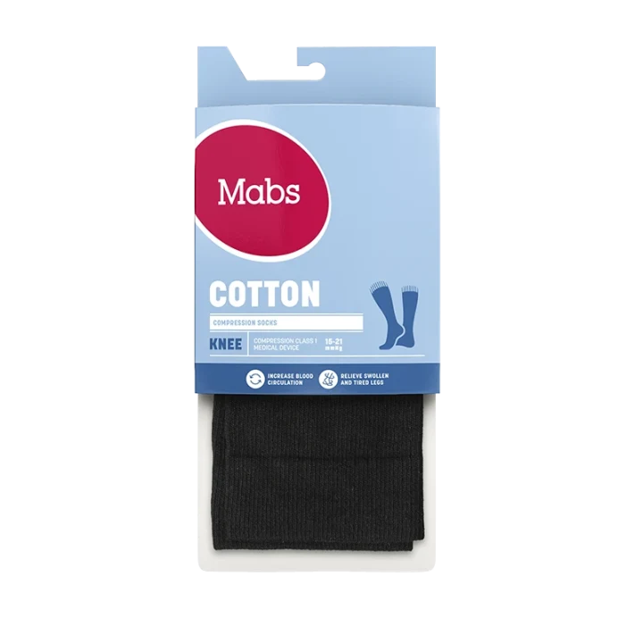 Mabs Cotton Knee Wide Black 1 par L Mabs