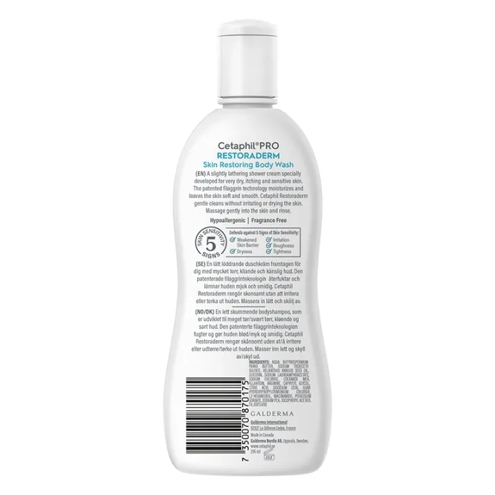 Cetaphil Restoraderm Body Wash 295 ml Cetaphil