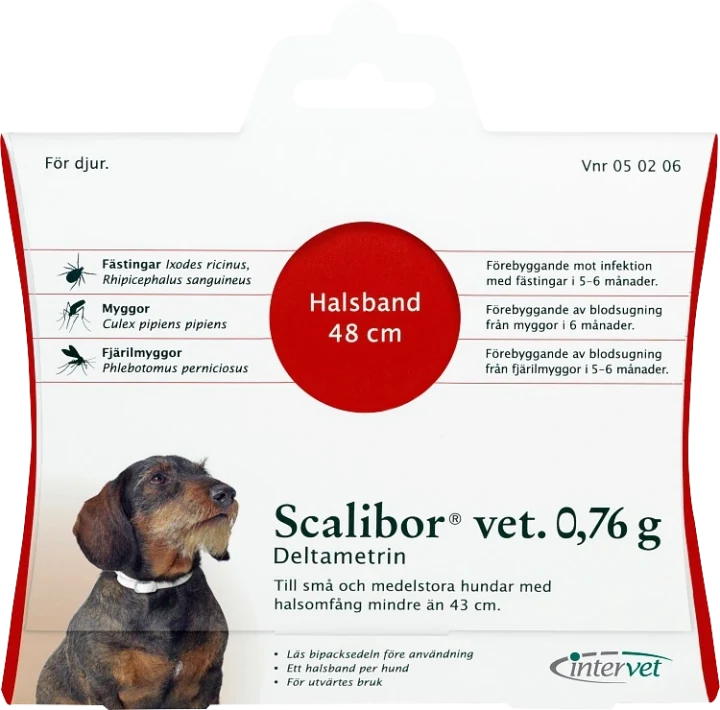 Scalibor vet. hundhalsband 0,76 g 48 cm Scalibor