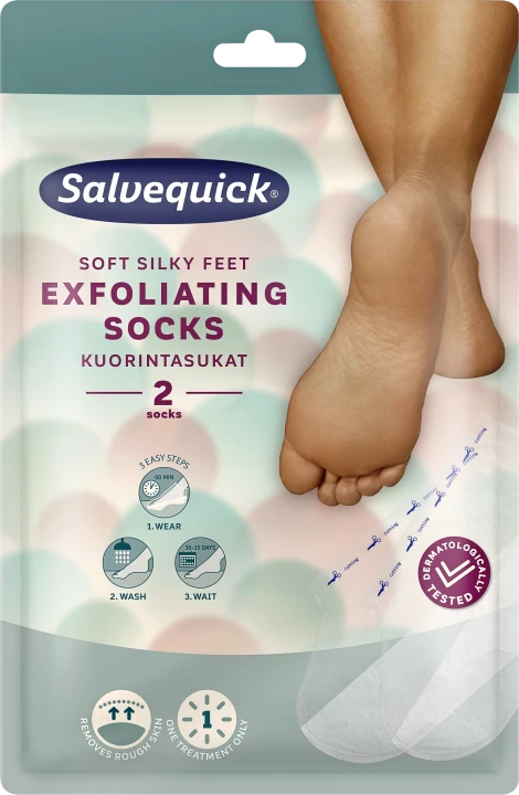 Salvequick Exfoliant Socks 1 par Salvequick