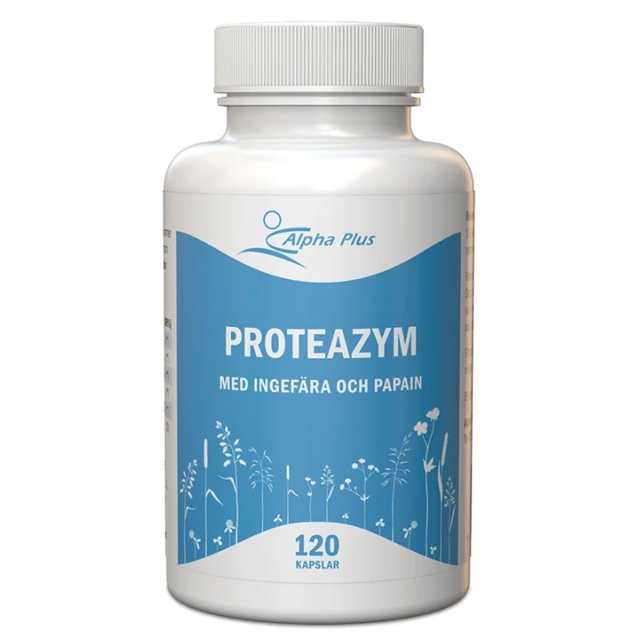 Alpha Plus ProteaZym 120 kapslar Alpha Plus