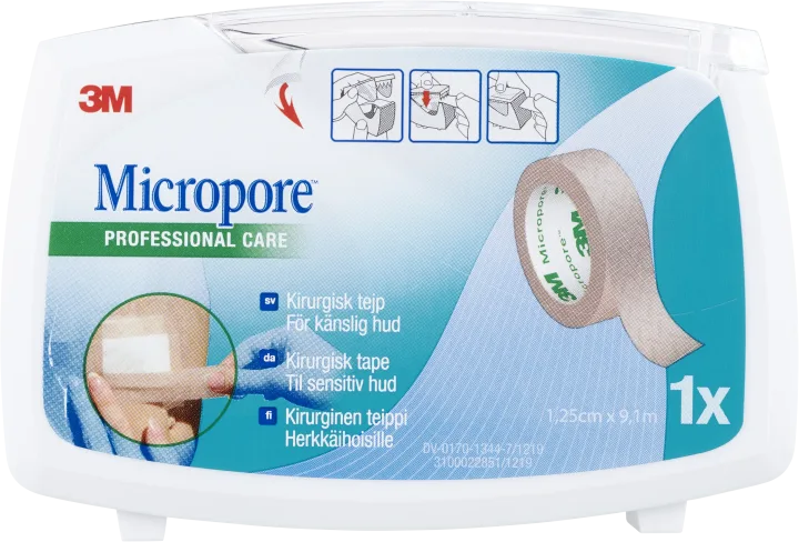 Micropore kirurgtejp brun 9,14 m x 1,25 cm 1 st Micropore