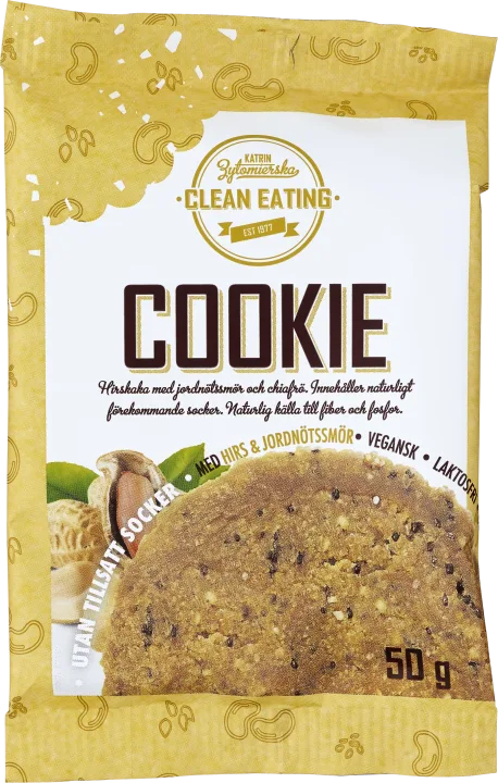 Clean Eating Cookie Hirs och Jordnötssmör 50 g Clean Eating
