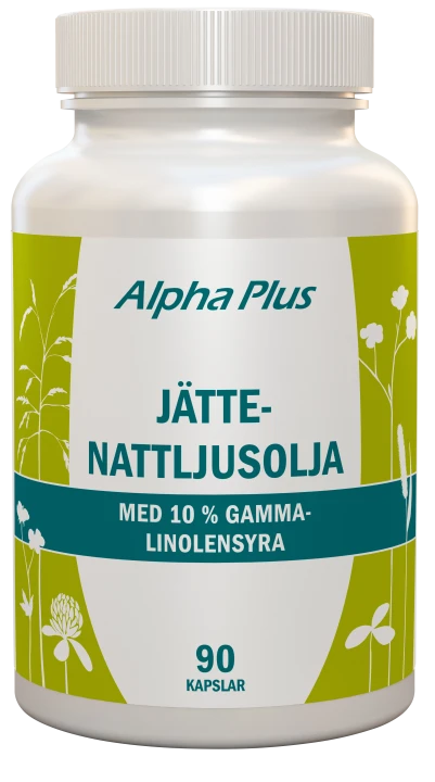 Alpha Plus Jättenattljusolja 90 kapslar Alpha Plus