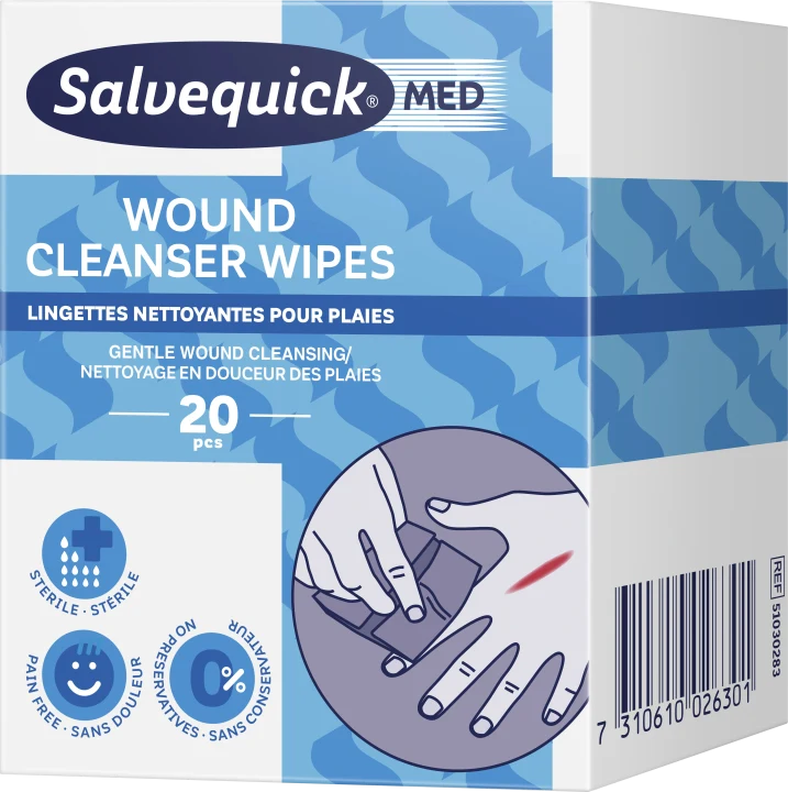 Salvequick MED Wound Cleanser Wipes 20 st Salvequick