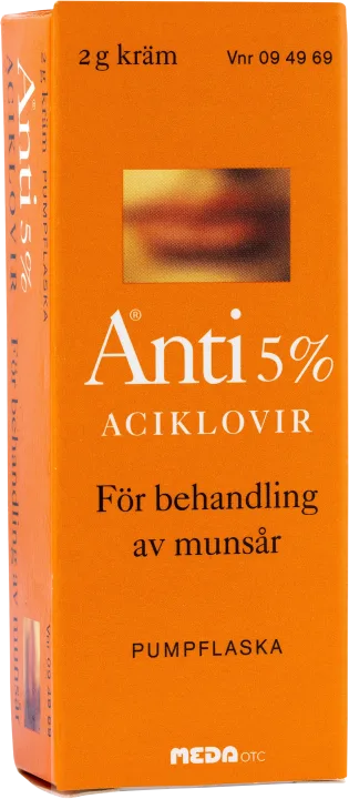 Anti kräm 5% pumpflaska 5% 2 g Anti
