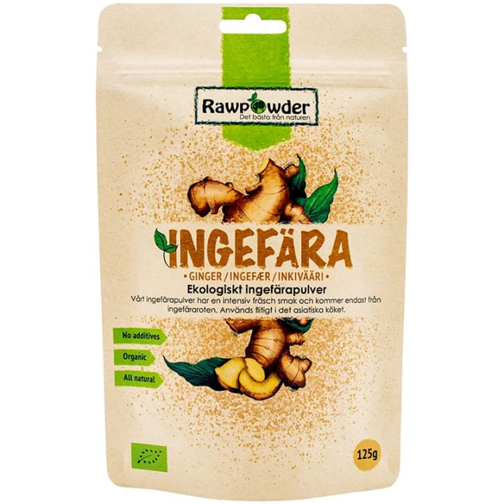Rawpowder Ingefärapulver 125 g Rawpowder