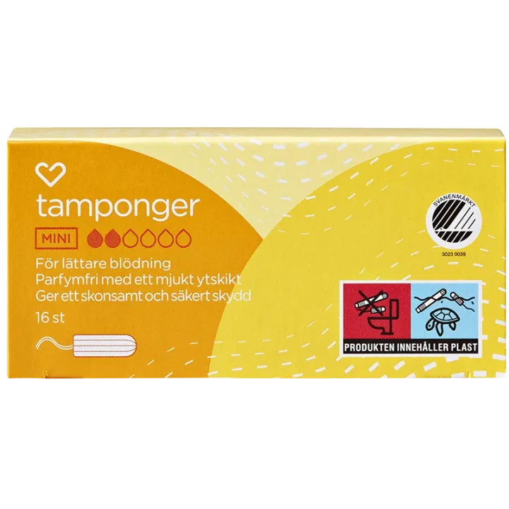 Hjärtats tamponger Mini 16st Hjärtats