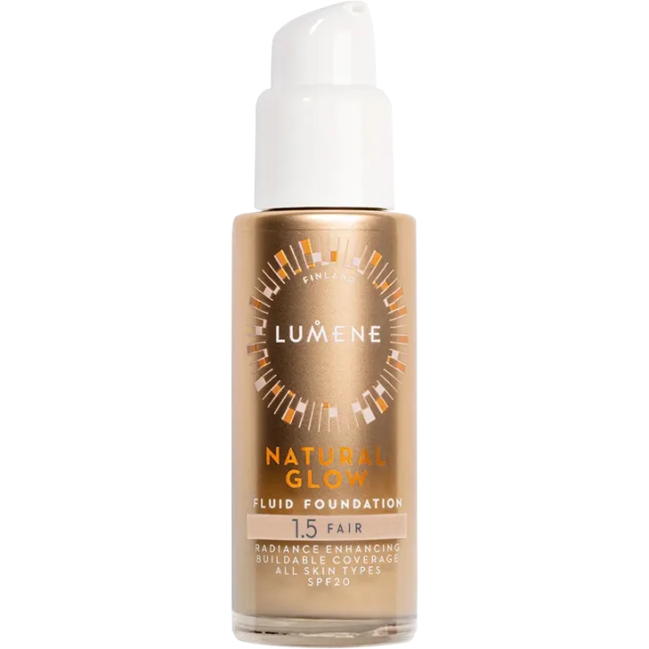 Lumene Natural Glow Fluid Foundation SPF 20, 30 ml 1.5 Fair Lumene