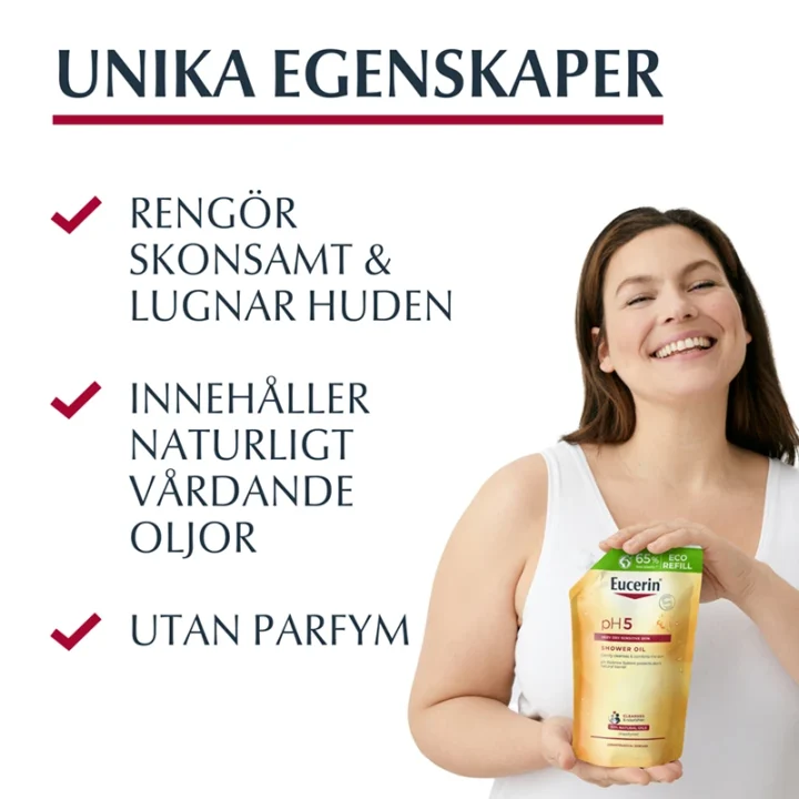 Eucerin pH5 Shower Oil oparfymerad refill 400 ml Eucerin