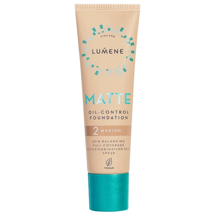 Lumene Matte Oil-Control Foundation SPF 20, 30 ml 2 Medium Lumene