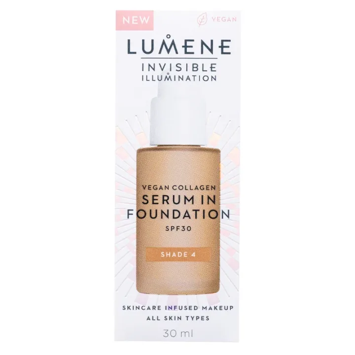 Lumene Invisible Illumination Vegan Collagen Serum in Foundation SPF30 30 ml 4 Lumene