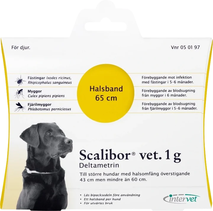 Scalibor vet. hundhalsband 1 g 60 cm Scalibor