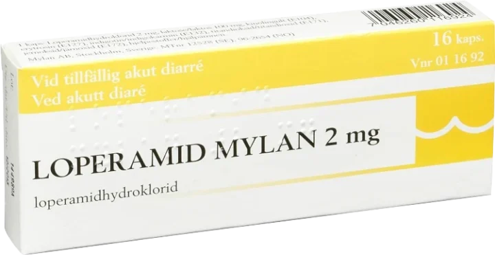 Loperamid Mylan kapsel 2 mg 16 st Mylan